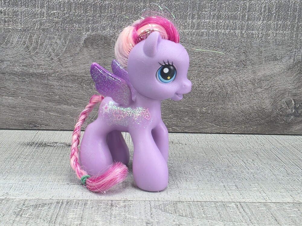 My Little Pony 2008 Star Song Purple With Pink Hair Wings Pegasus MLP Bin 105